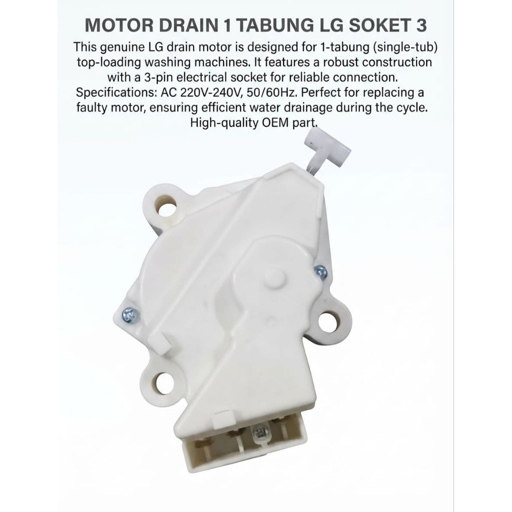 drain motor LG 1 tabung