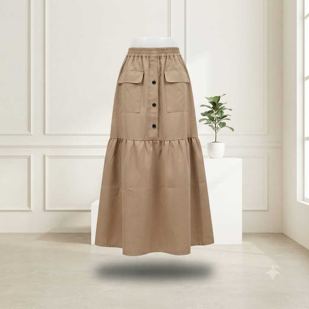 Rok CargoTwill Bahan Premium lembut