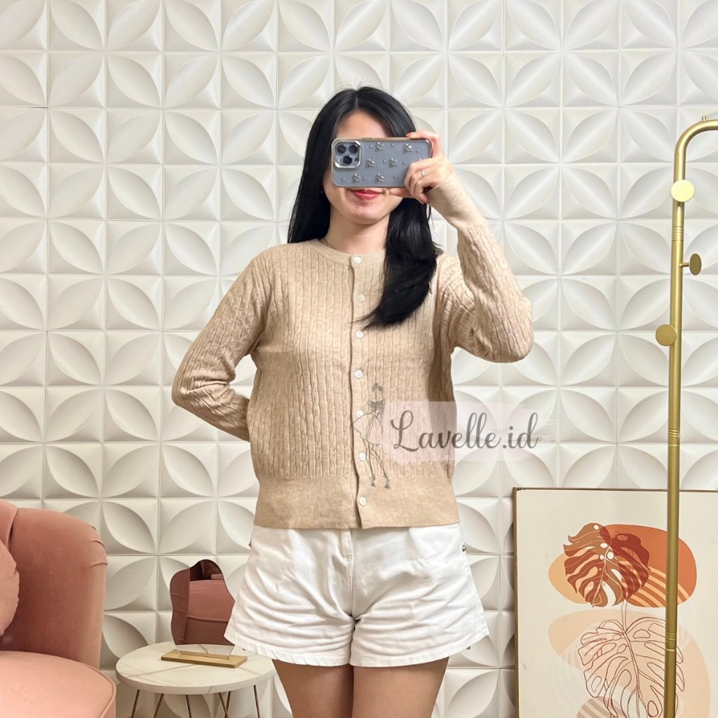 LAVELLE Basic Cardi OK Lengan Panjang