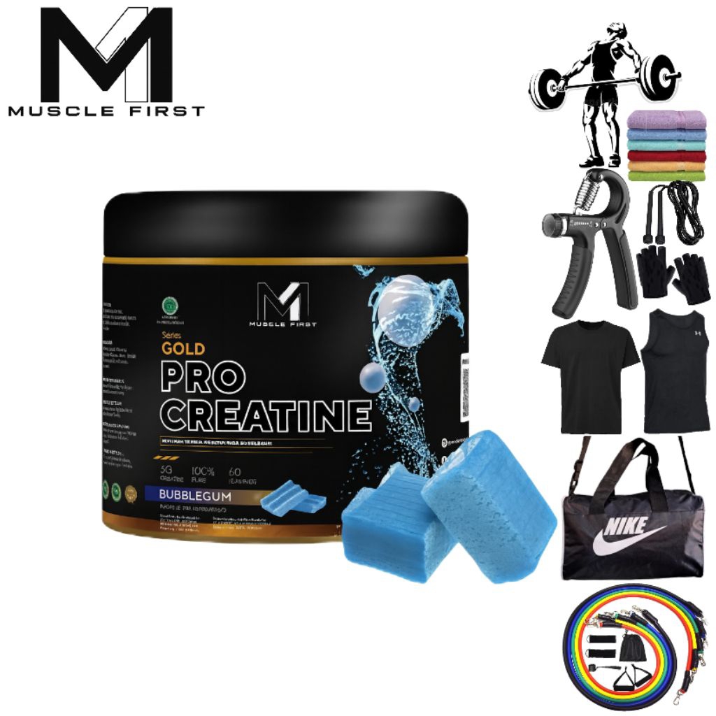 MuscleFirst - Pro Creatine Monohydrate 60serving BPOM & HALAL Original