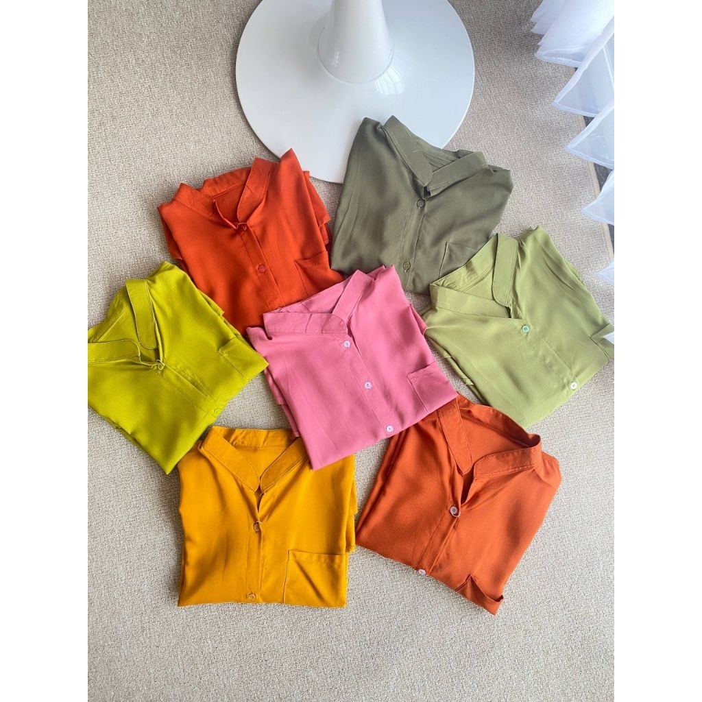 Tiny shirt rayon kerah Shanghai