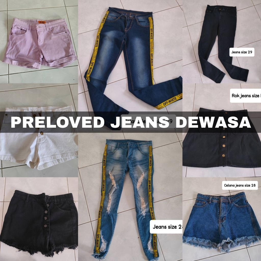 PRELOVED JEANS DEWASA SIZE 28