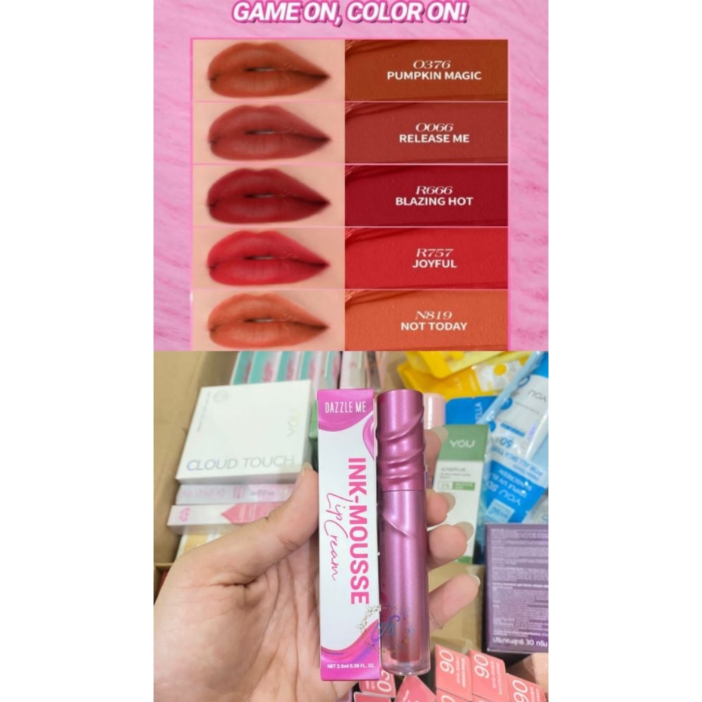 Dazzle me ink mousse lipcream