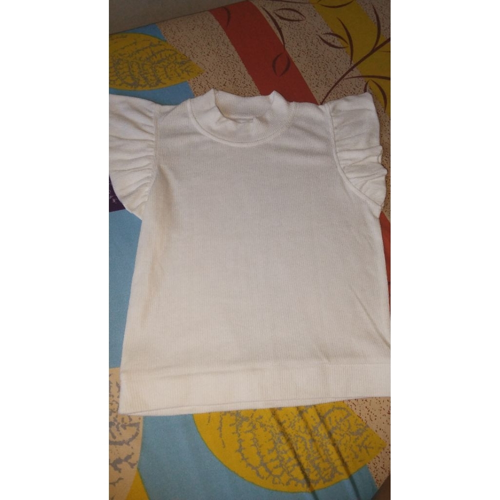 CROPTOP PUTIH KNIT