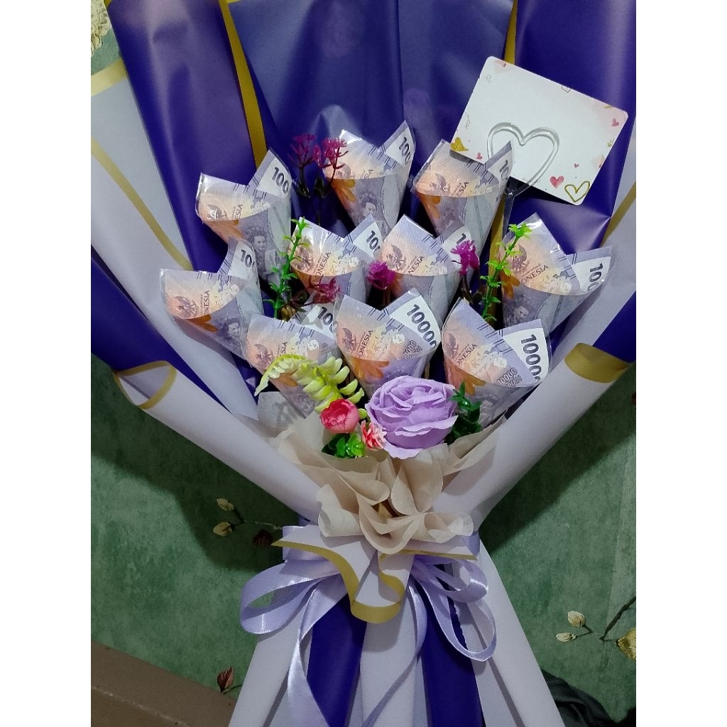 Buket Uang Tulip 10 Lembar