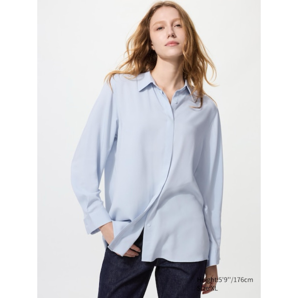 kemeja blouse crop top