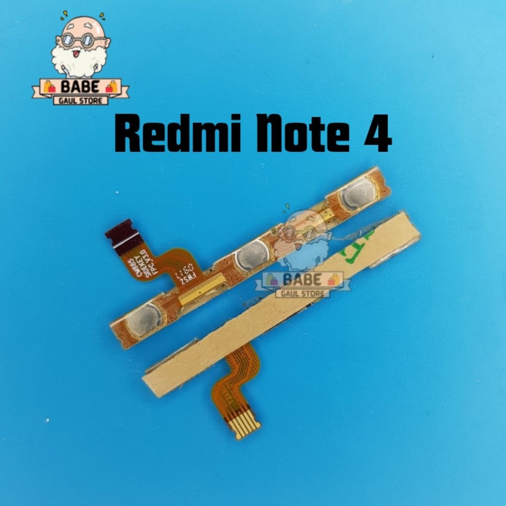 FLEXIBLE ON OFF REDMI NOTE 4 FLEX TOMBOL POWER SWITCH BUTTON VOLUME