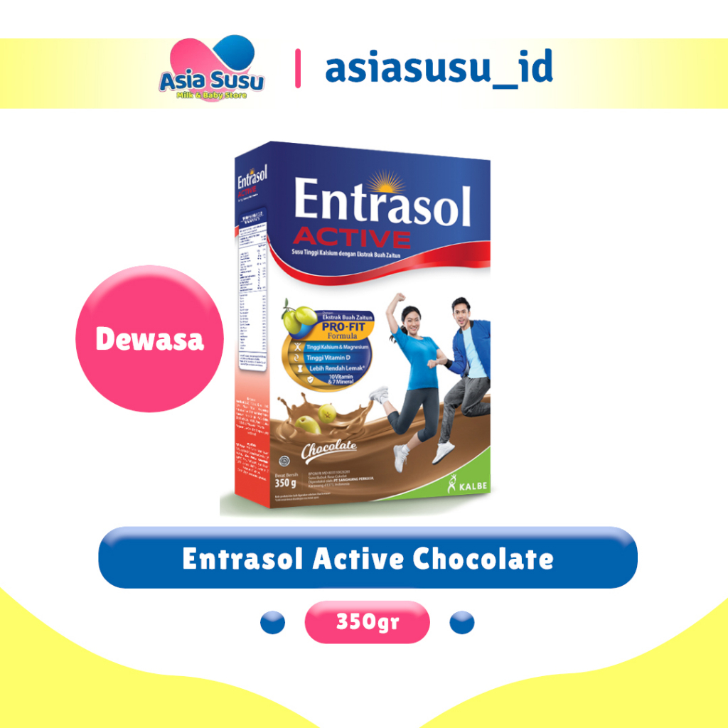 Entrasol Active Coklat/Vanila 350gr