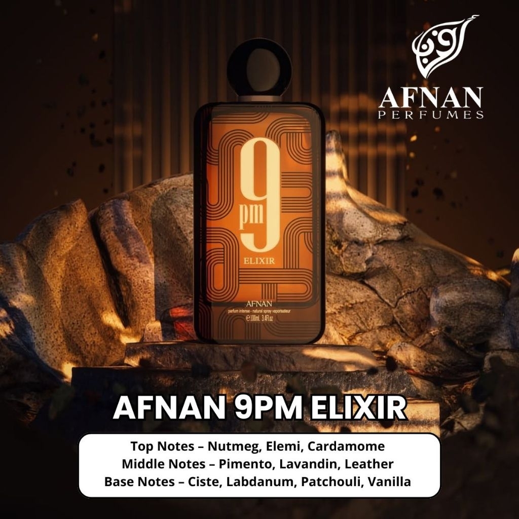 Afnan 9 PM Elixir for Unisex EDP 100 ml