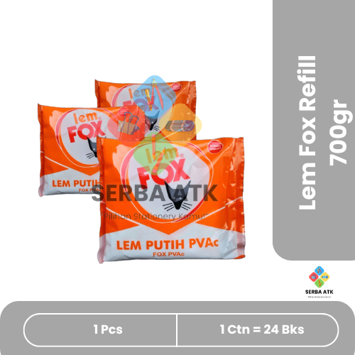 [1 pcs] Lem putih Fox bungkus 700gram