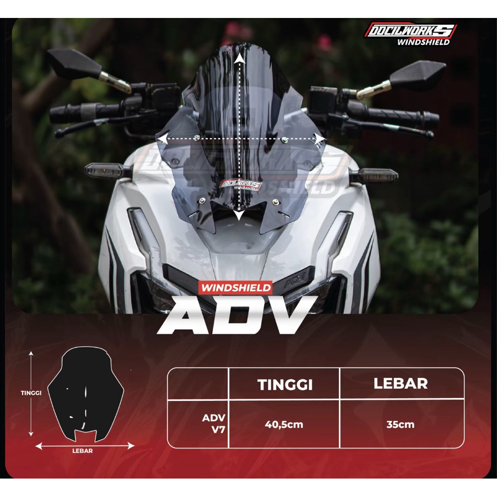Windshield Honda Adv Visor