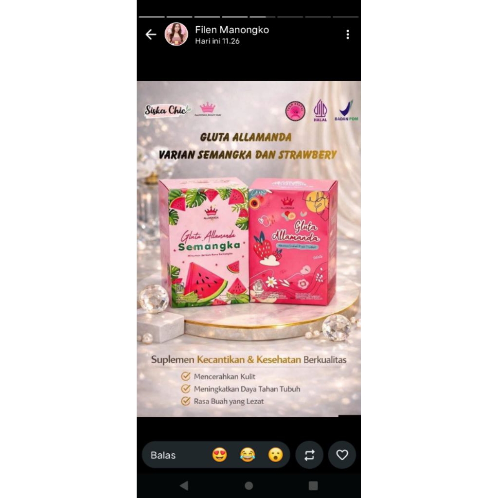 ALMANDA Rasa SEMANGKA by sisca chic