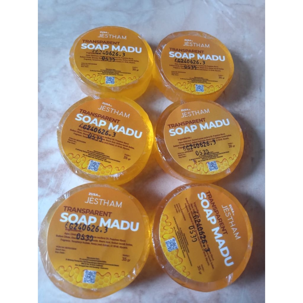 Jestham transparent soap madu 35 gram