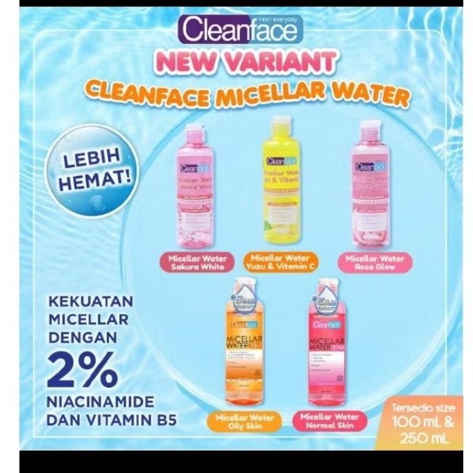 cleanface micellar water 100ml
