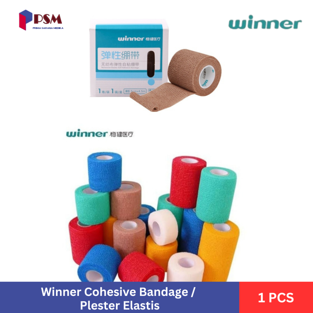 Winner Cohesive Bandage Plester Pembalut Elastis Elastomull ElastoOne