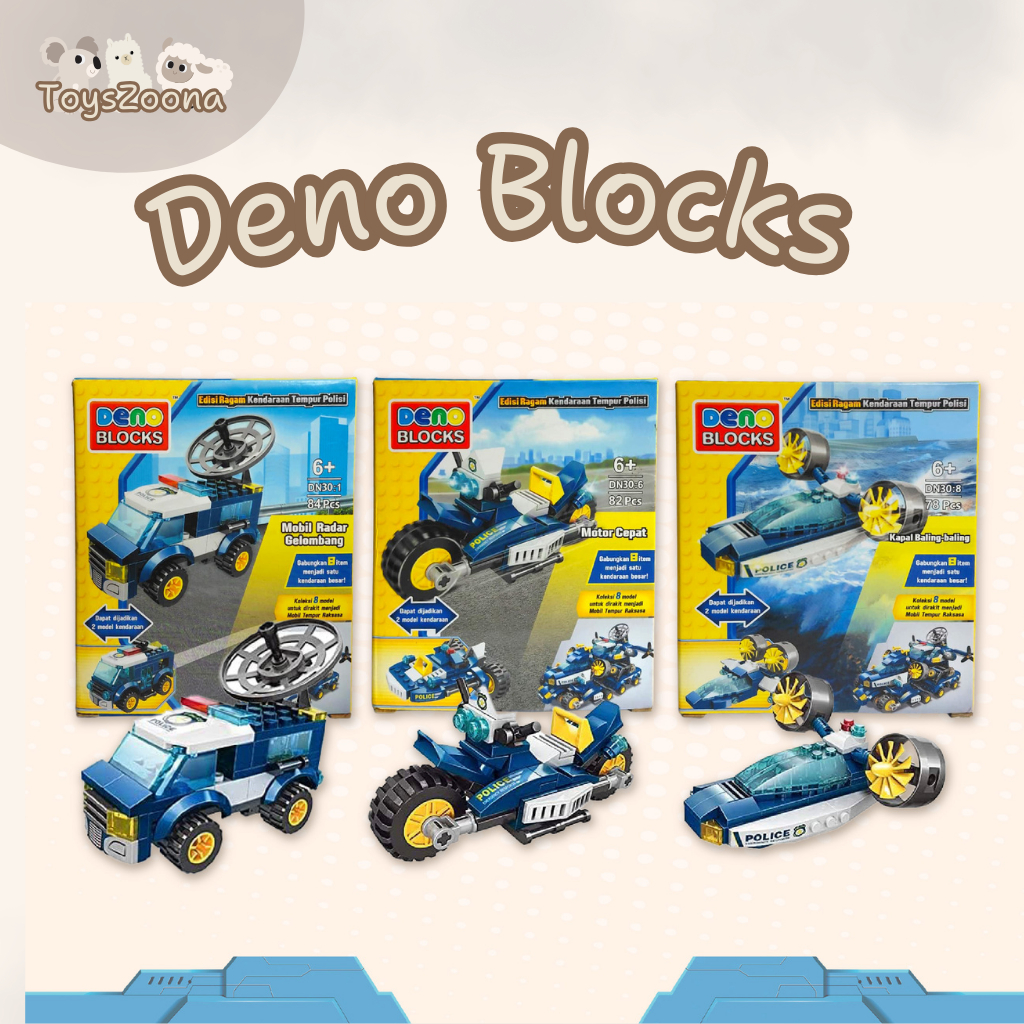 DENO Blocks Mainan Anak Assorted