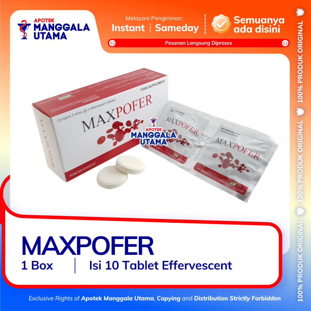 MAXPOFER SUPLEMEN PER BOX @ 10 TAB EFFERVESCENT