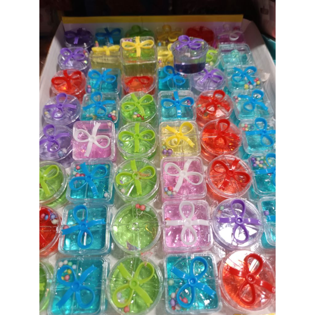 10pcs Slime box lucu