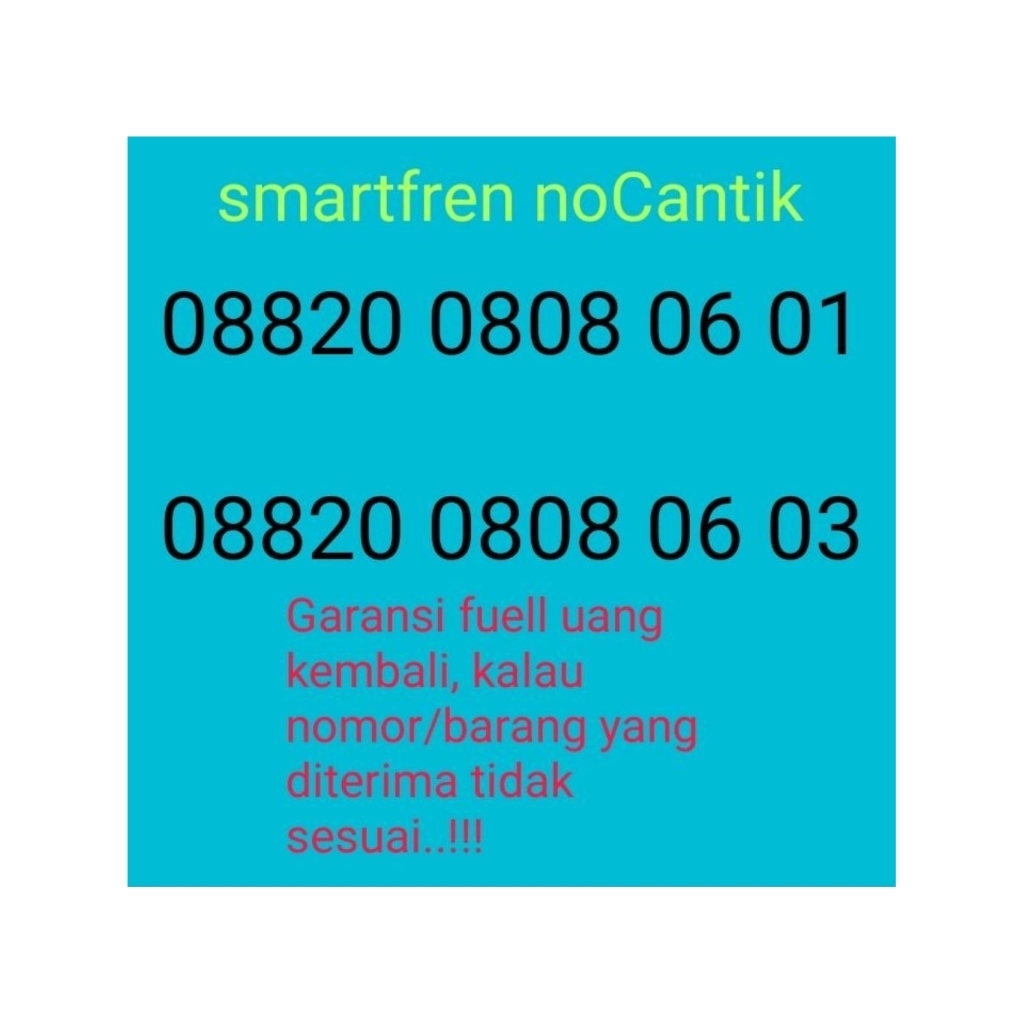 smartfren no cantik murah