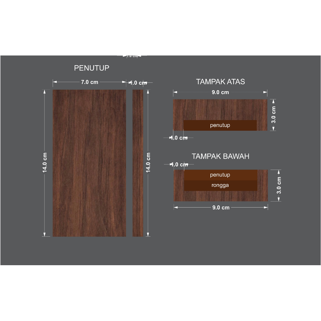 plakat kayu custom