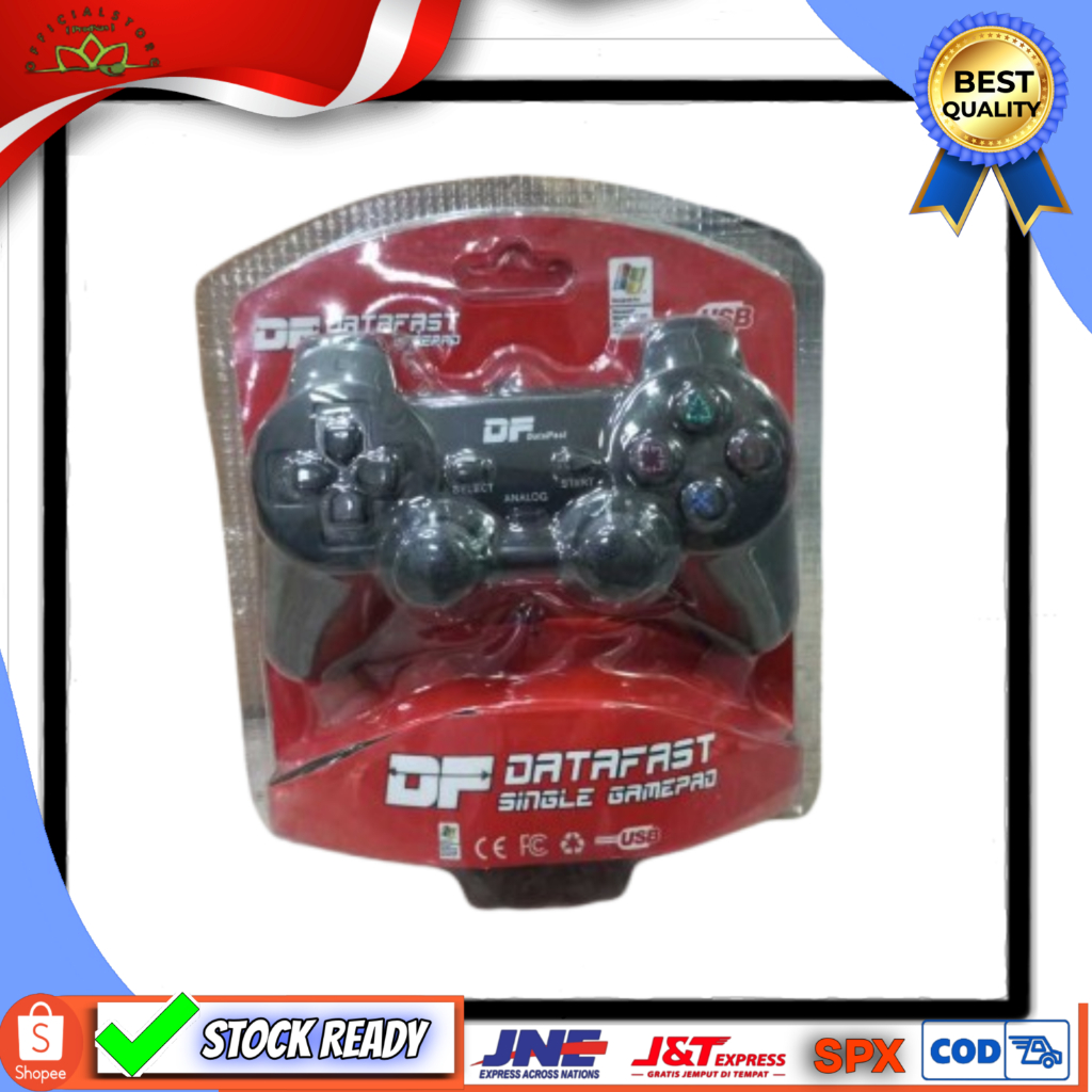 Gamepad SINGLE Getar Black / Gamepad SINGLE Hitam