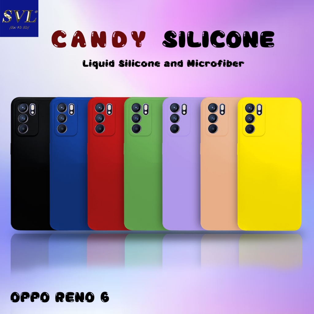 Candy Case Oppo Reno 6 Pro Softcase Silicon MICROFIBER SUEDE