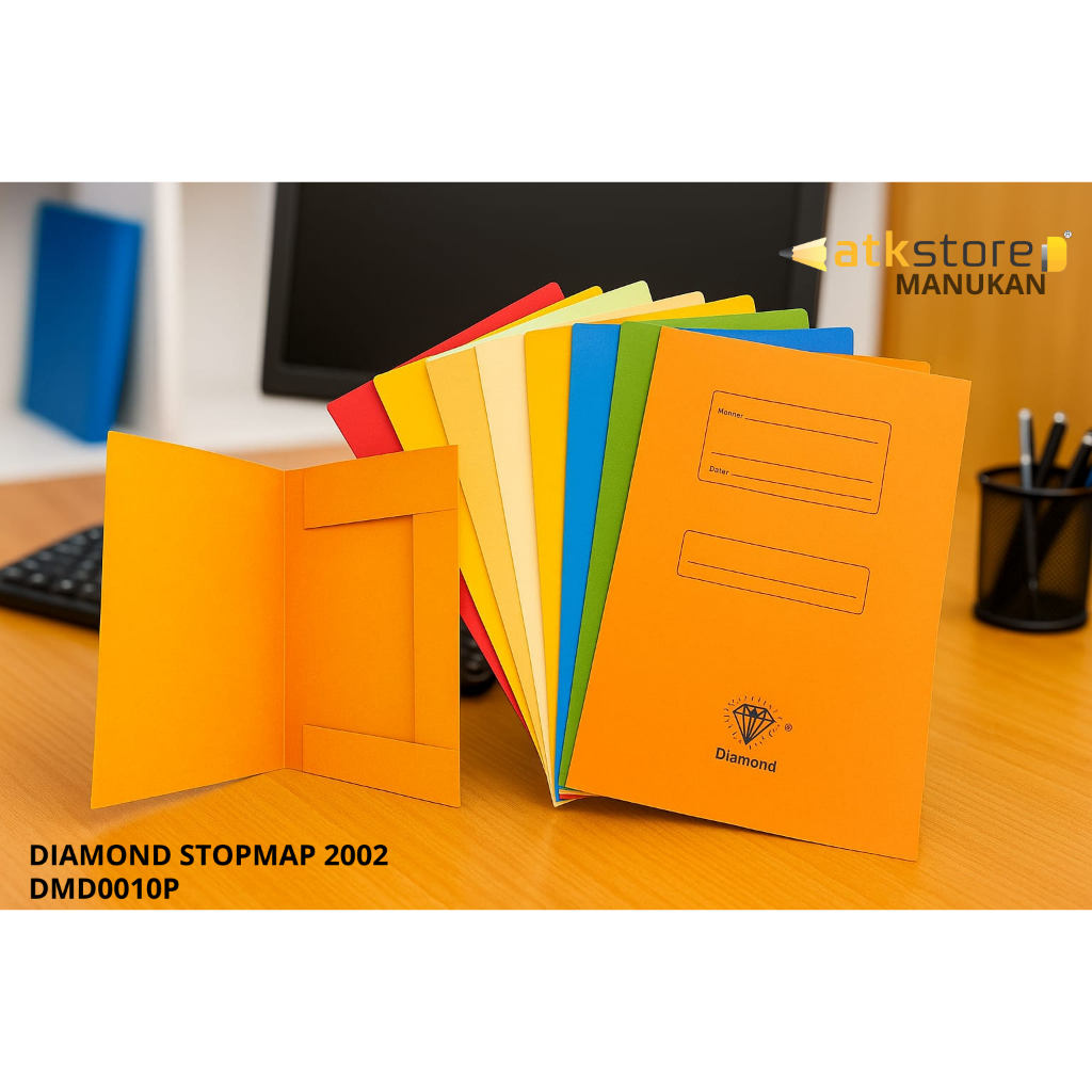 (1PCS) MAP DIAMOND STOPMAP 2002 FOLIO F4 WARNA - DMD0010P