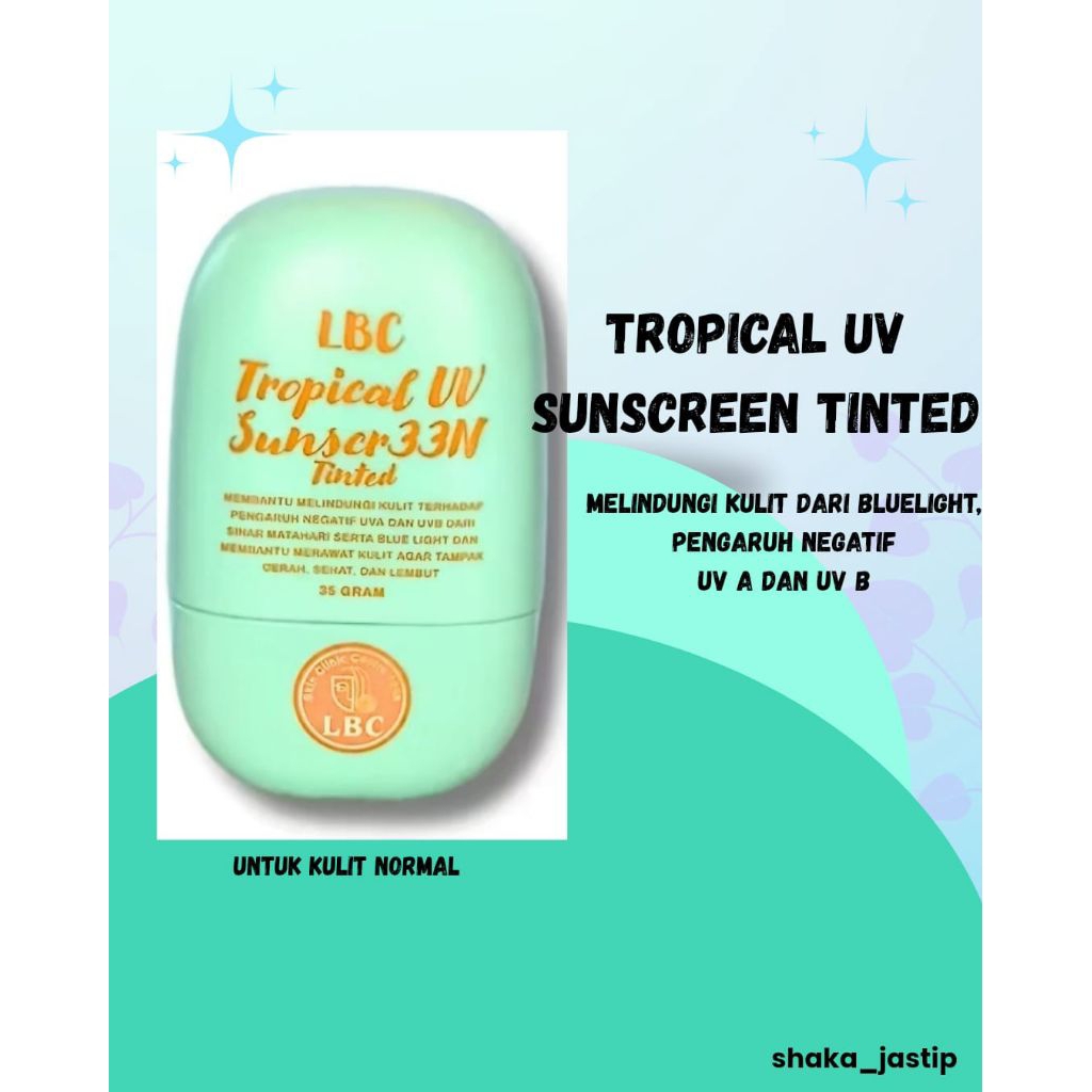Tropical sunscreen LBC