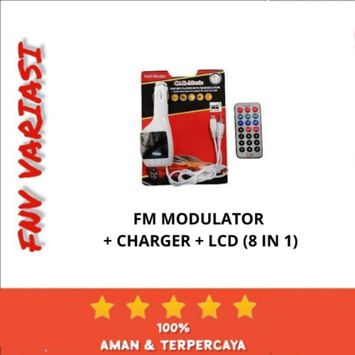 FM MODULATOR + CHARGER + LCD (8 IN 1)