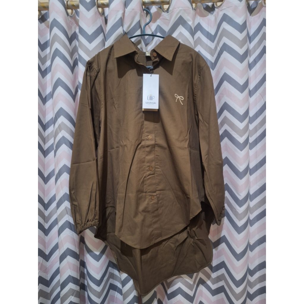 kemeja full katun