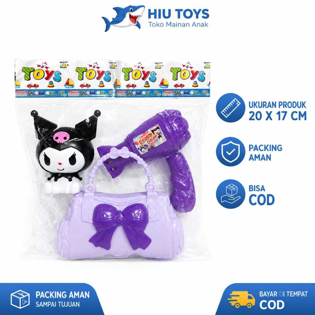 (BISA COD) MAINAN TAS KUROMI