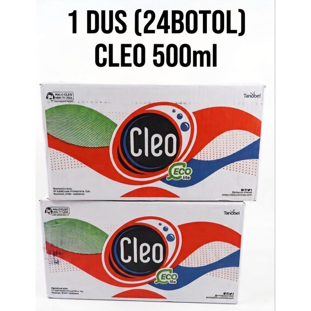 Cleo botol Eco Lite 500ml/1 Dus (24pcs)