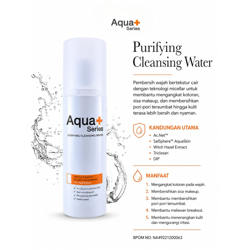 AQUA PLUS CLEANSING WATER 150ML