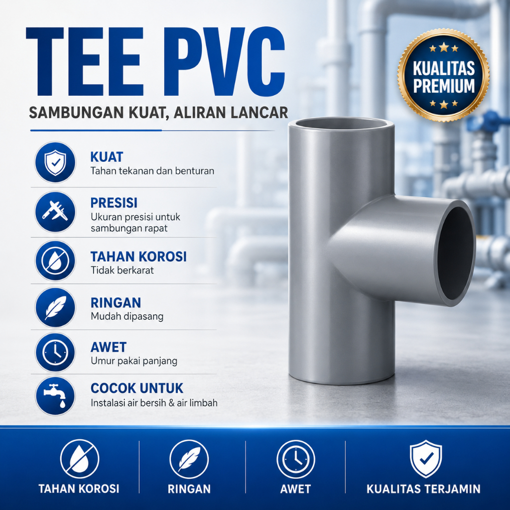 TEE PVC 2" - 4"