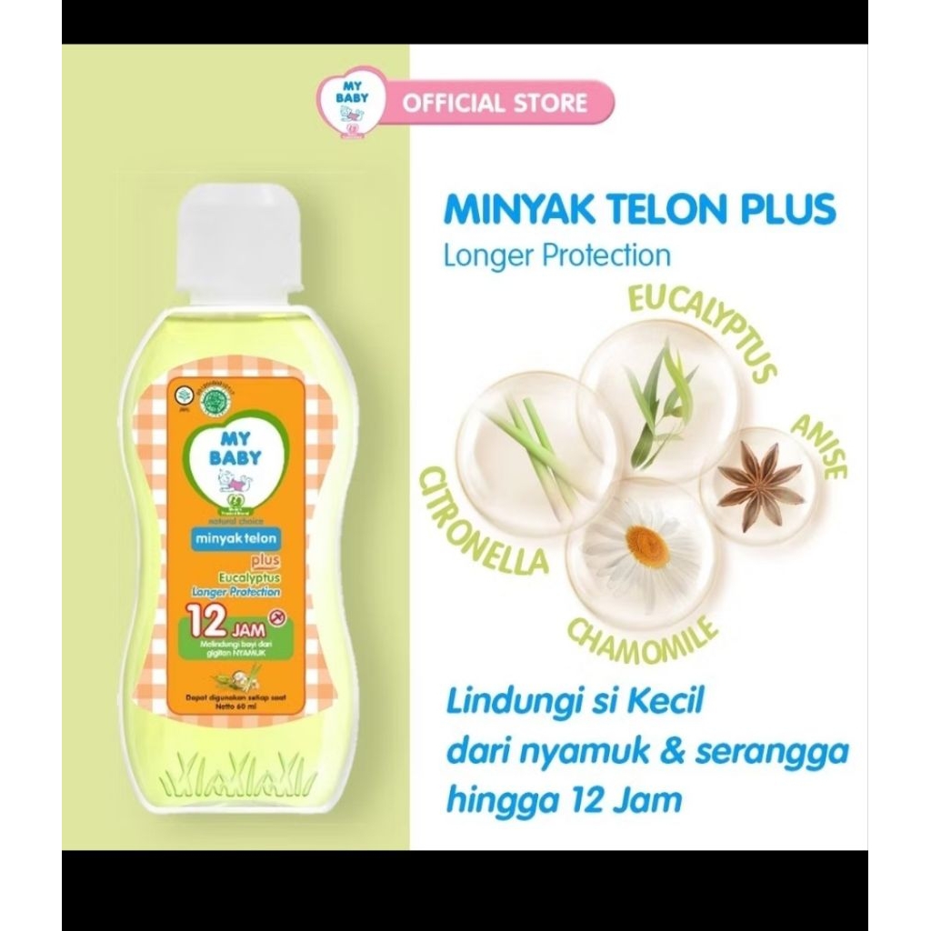 My Baby Minyak Telon Plus Eucalyplus 90ml