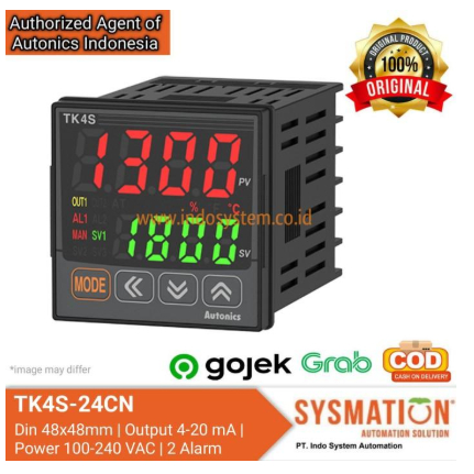 Autonics TK4S-24CN Temperature Controller Output Current 4-20 mA