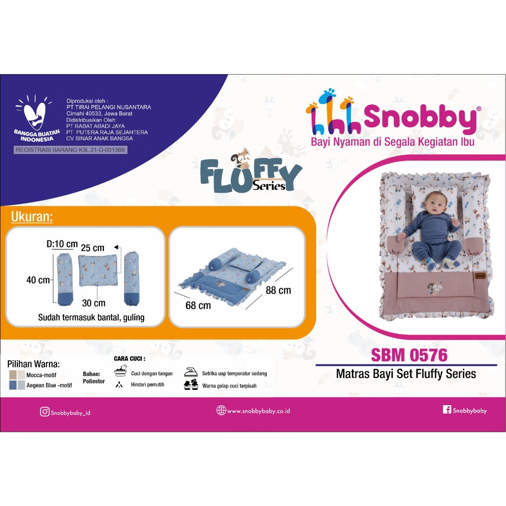 SNOBBY - Matras Bayi Set FLUFFY SBM0576