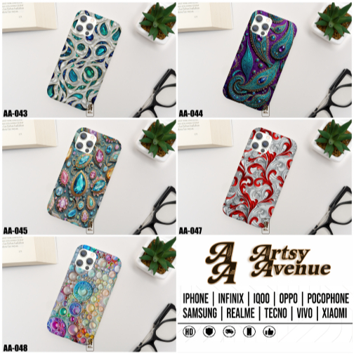 Casing - Case Premium Custom Emerald & Sapphire Semua Tipe Handphone Iphone Android Custom Case