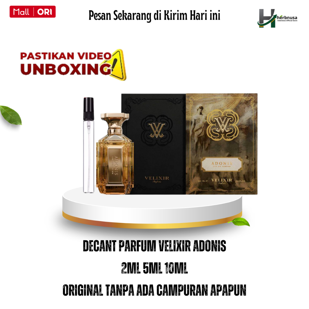 Decant Velixir Adonis Eau de Parfum for Unisex 2ml 5ml 10ml