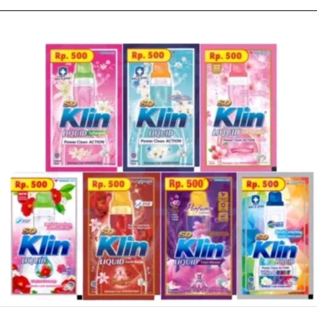 soklin liquid dan rinso cair