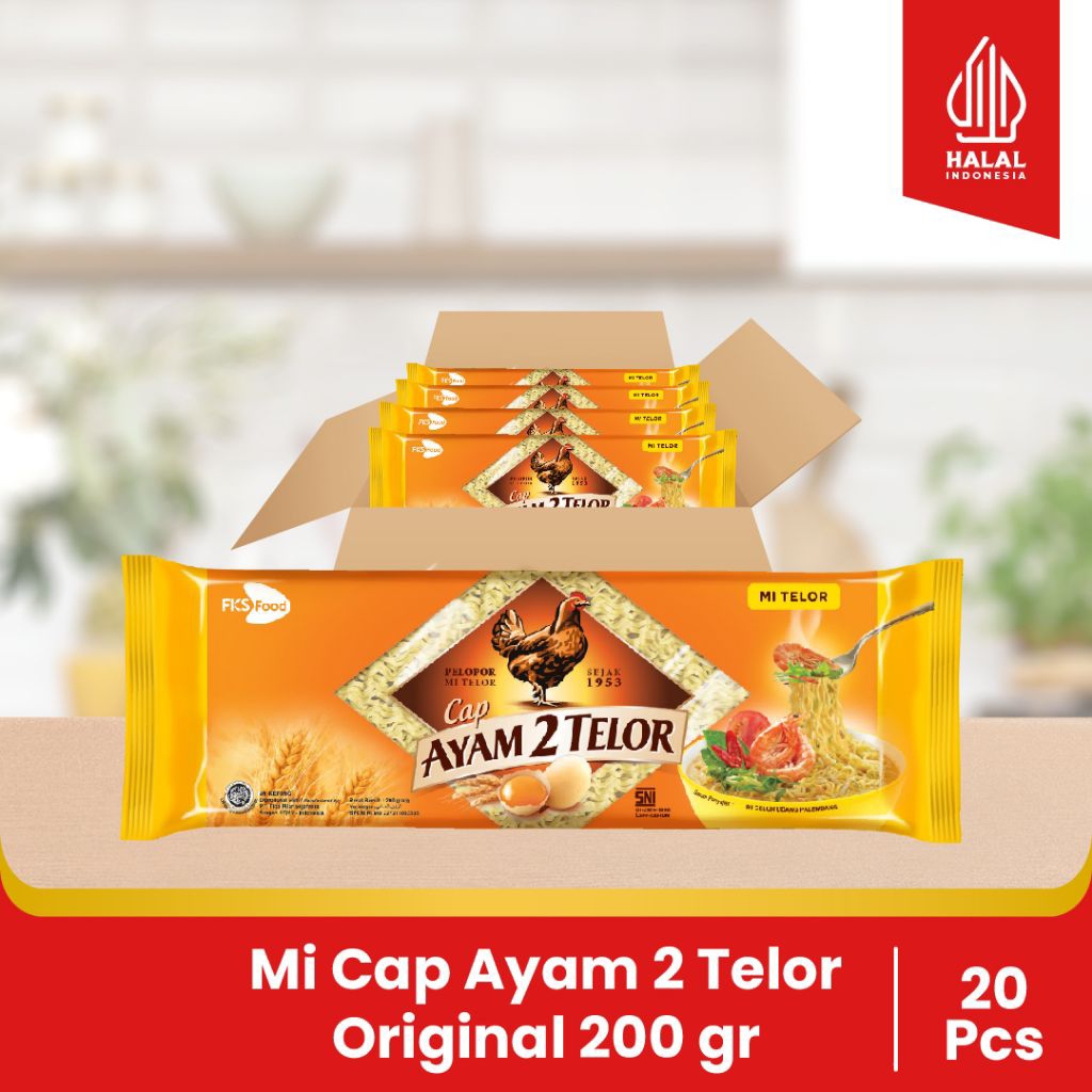 mie cap ayam 2 telor (1 karton/20 pcs)