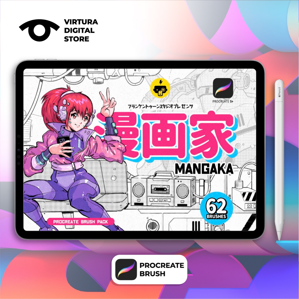 Procreate Brush Mangaka Brush Kit PB00023