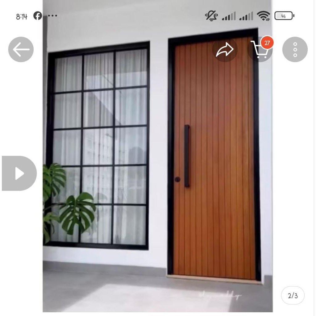 pintu mahoni pesanan