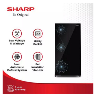 SHARP KULKAS 1 PINTU SJ-X197MG BLUE