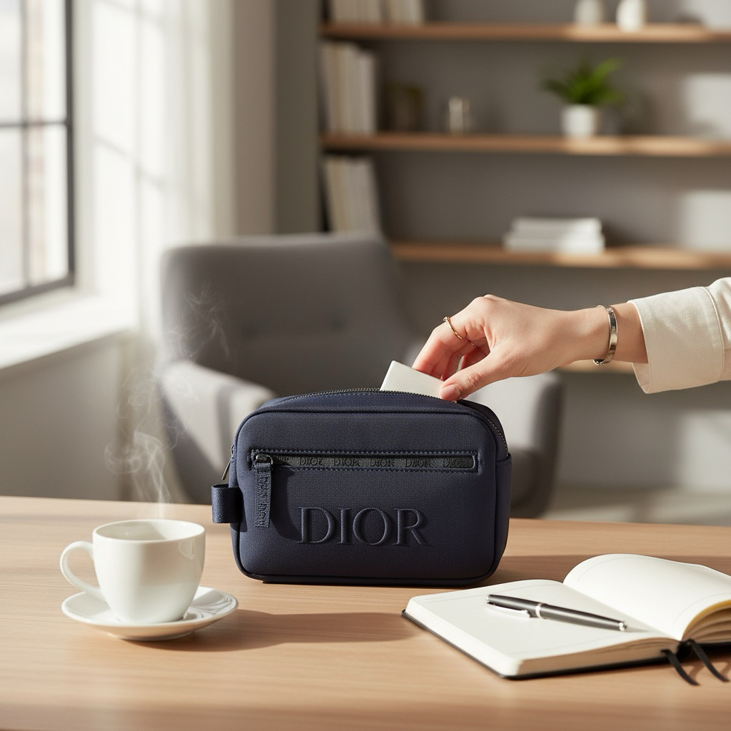 Sauvage Navy Pouch