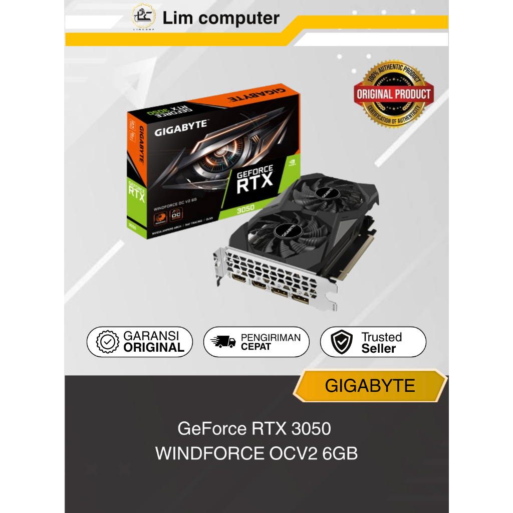 Gigabyte RTX 3050 WINDFORCE OC 6G