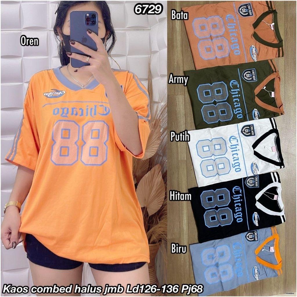 6729 kaos combed chicago88