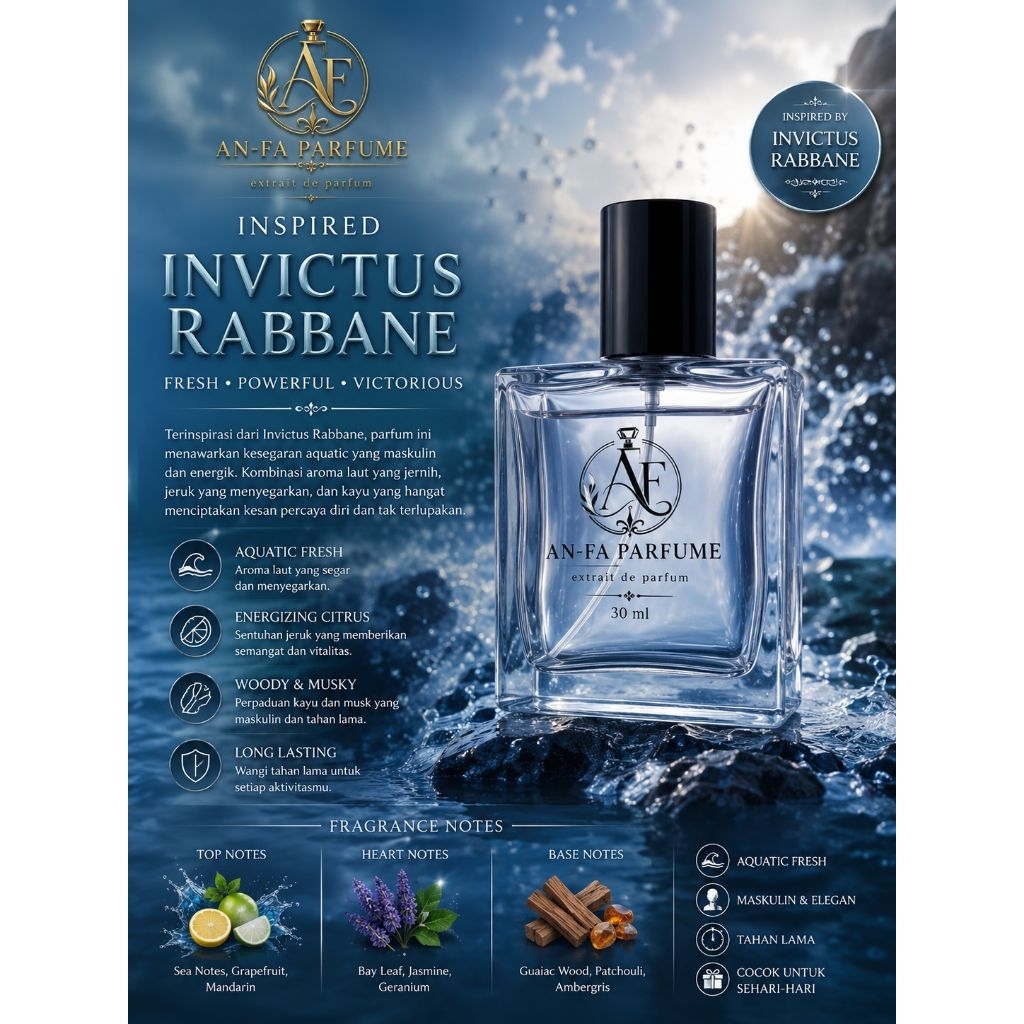 PARFUM INVICT RABBANE 50 ML EXTRAIT PARFUM