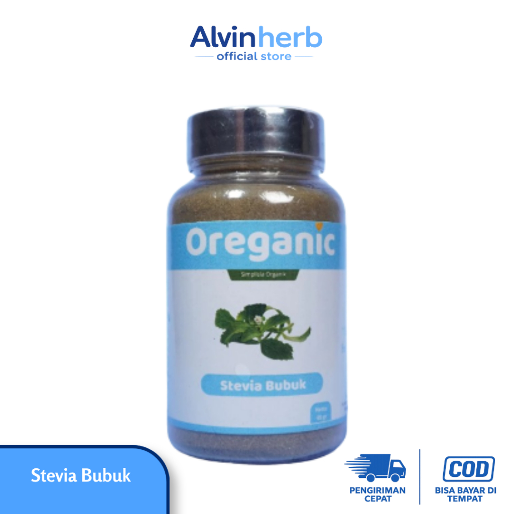 OREGANIC Daun Stevia Bubuk 65gr