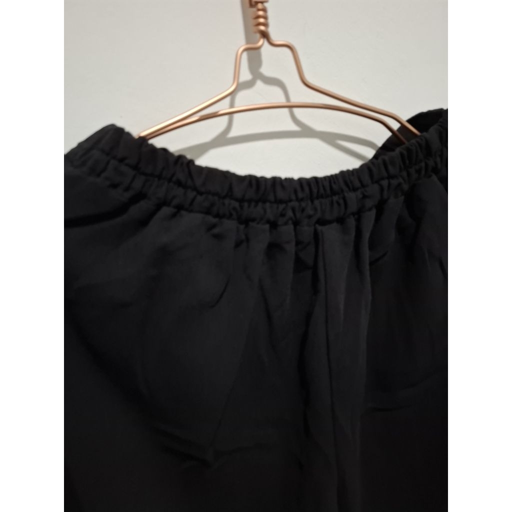 celana kulot hitam